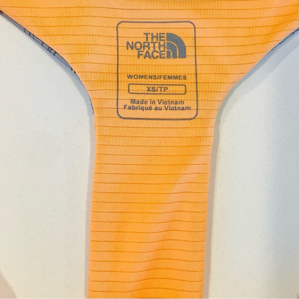 The North Face Gray and Orange Floral Tank Top • XS - Picture 2 of 10